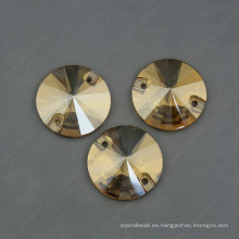 Golden Shadow Round Coser cuentas de piedras